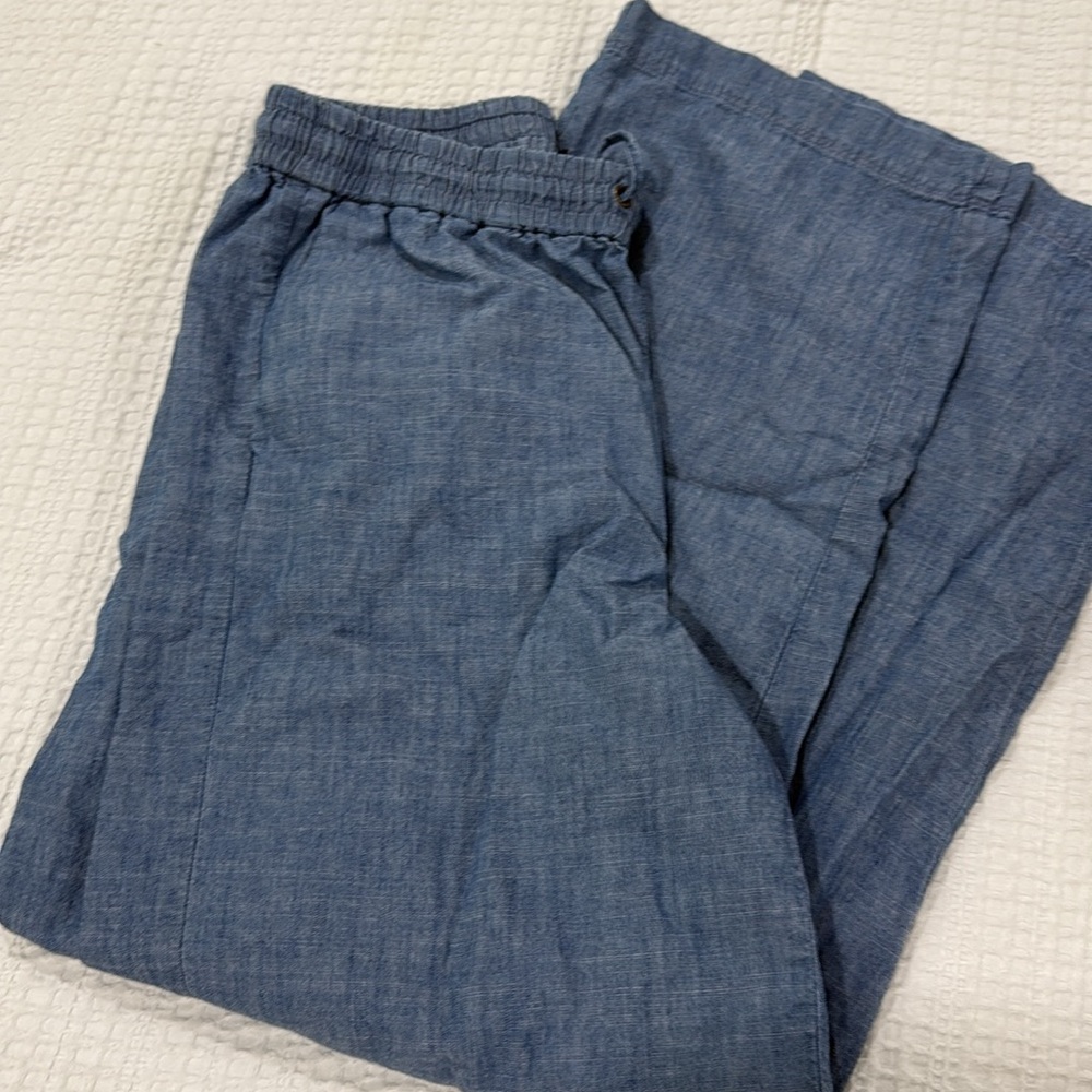 J. Crew Blue pants Relaxed Fit and Elastic Waistband